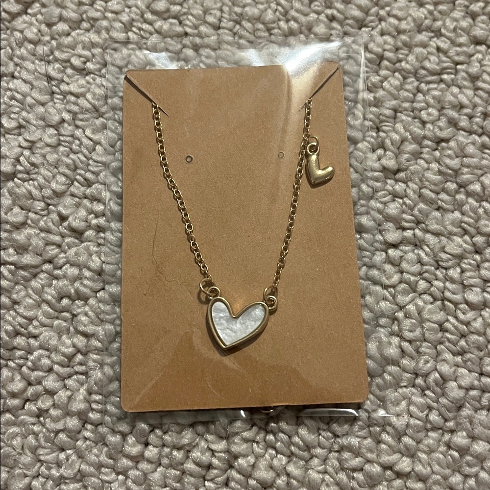 Gold Heart Pendant Necklace